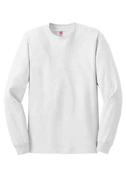 Hanes - Authentic 100% Cotton Long Sleeve T-Shirt.  5586