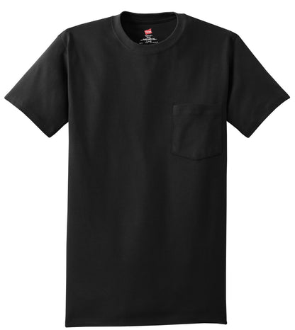 Hanes - Authentic 100%  Cotton T-Shirt with Pocket.  5590