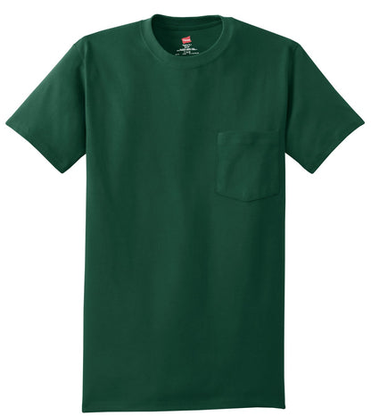 Hanes - Authentic 100%  Cotton T-Shirt with Pocket.  5590
