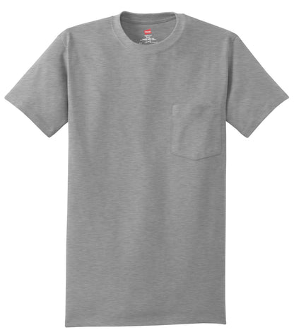 Hanes - Authentic 100%  Cotton T-Shirt with Pocket.  5590