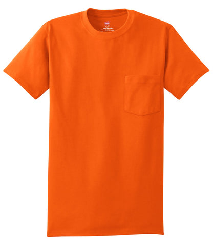 Hanes - Authentic 100%  Cotton T-Shirt with Pocket.  5590