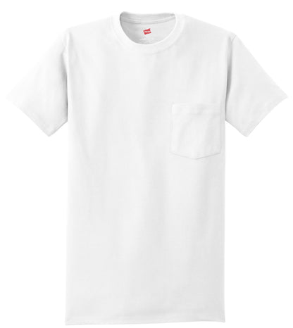 Hanes - Authentic 100%  Cotton T-Shirt with Pocket.  5590