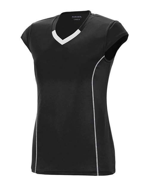 Custom EmbroideredAugusta Sportswear Girls' Blash Jersey 5132 Black/ White