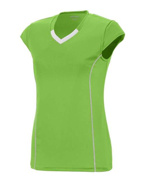 Custom EmbroideredAugusta Sportswear Girls' Blash Jersey 5132 Lime/ White