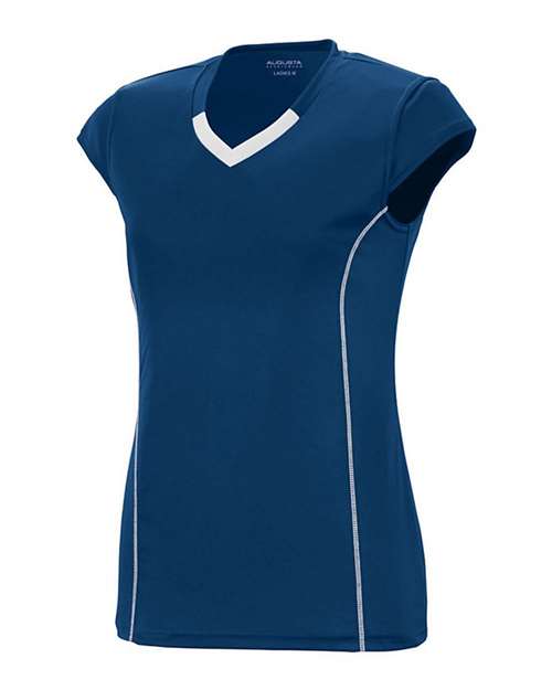 Custom EmbroideredAugusta Sportswear Girls' Blash Jersey 5132 Navy/ White