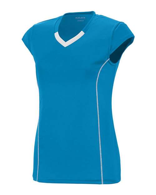 Custom EmbroideredAugusta Sportswear Girls' Blash Jersey 5132 Power Blue/ White