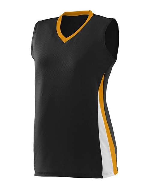 Custom EmbroideredAugusta Sportswear Women's Tornado Jersey 5179 Black/ Gold/ White
