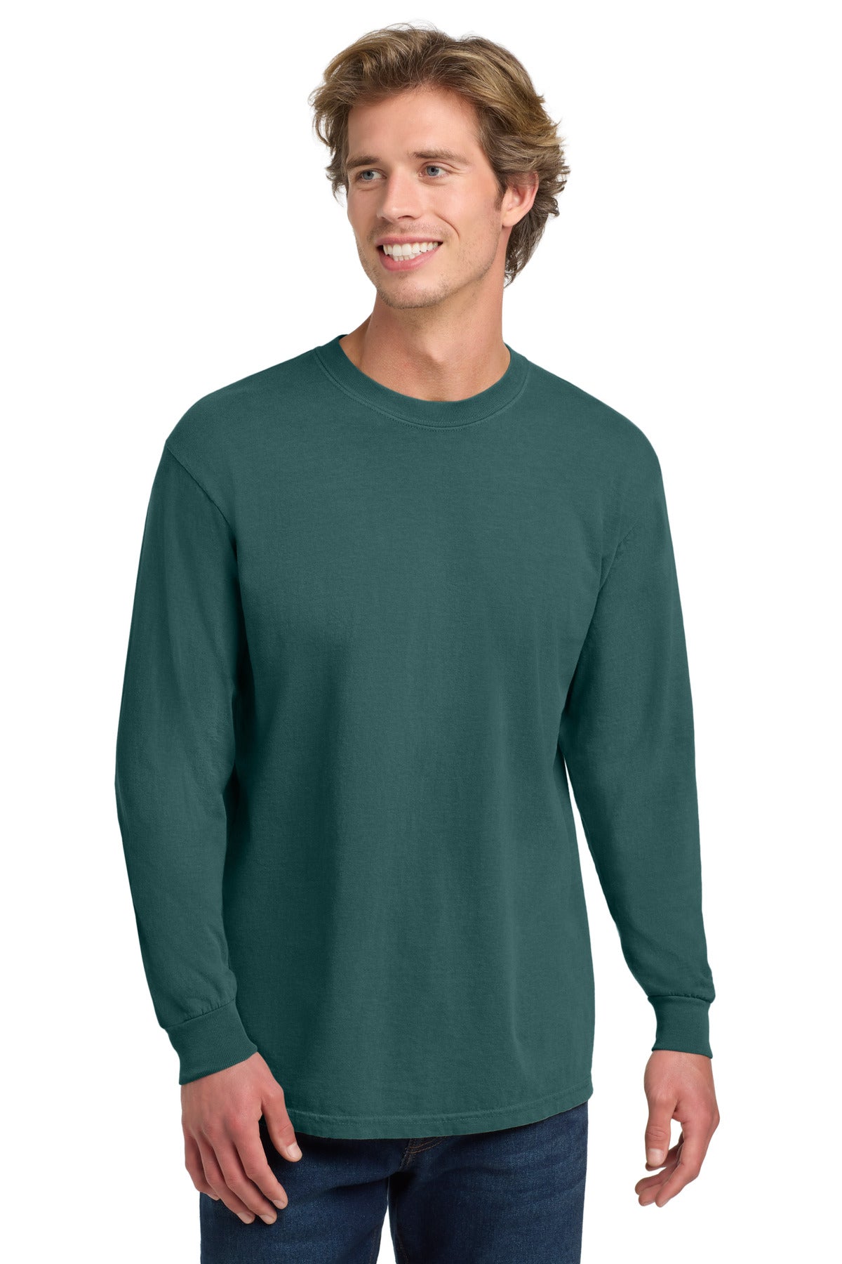 Custom Embroidered Comfort Colors T-Shirts  in Blue Spruce