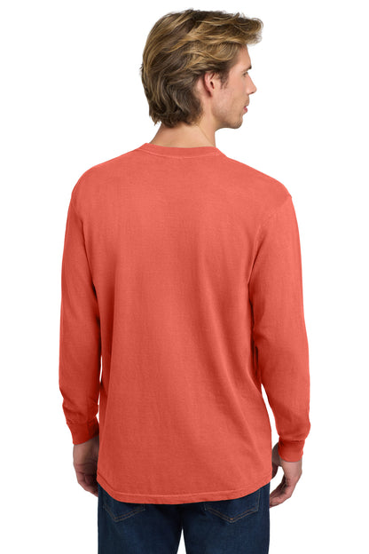 Custom Embroidered Comfort Colors T-Shirts  in Bright Salmon