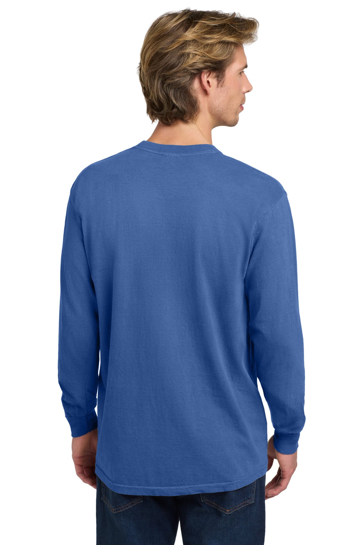 Custom Embroidered Comfort Colors T-Shirts  in Flo Blue