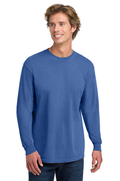 Custom Embroidered Comfort Colors T-Shirts  in Flo Blue
