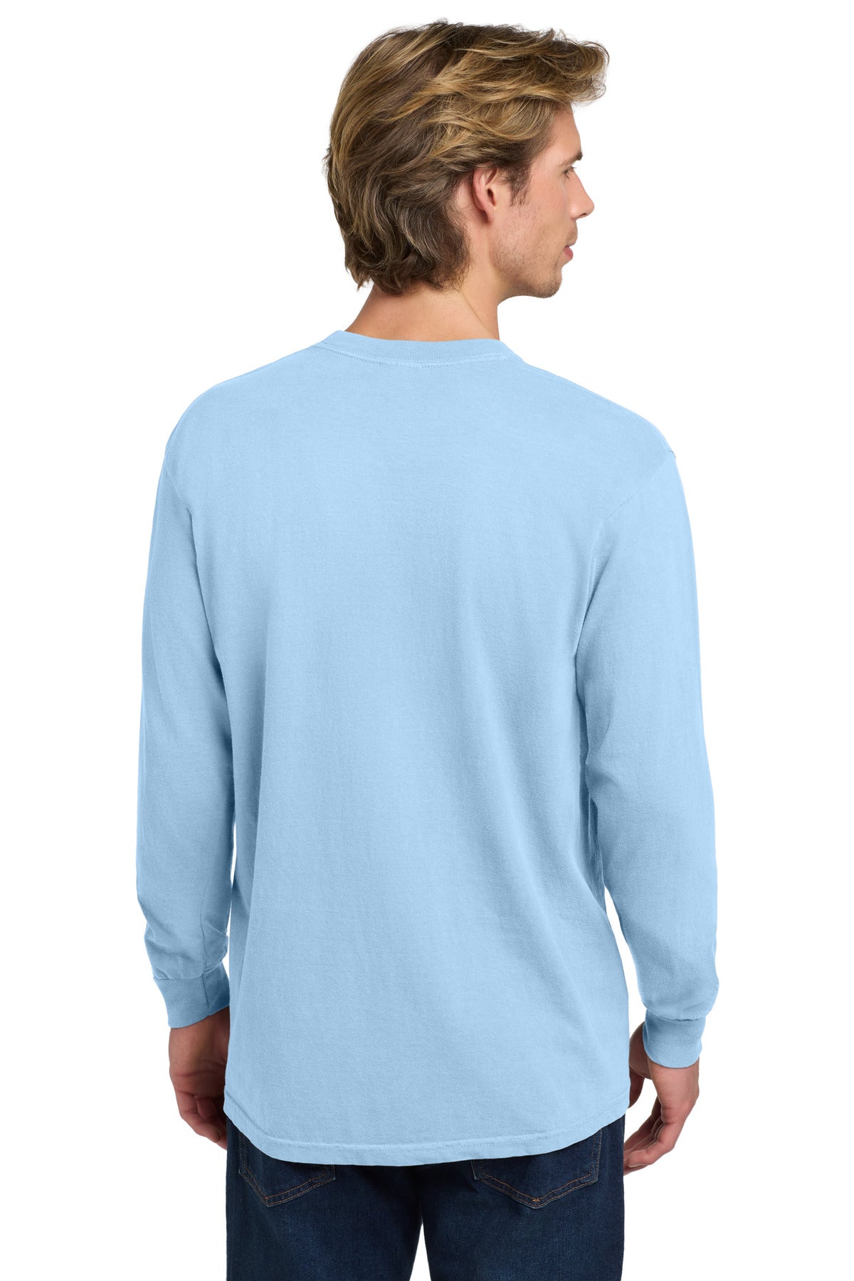 Custom Embroidered Comfort Colors T-Shirts  in Hydrangea