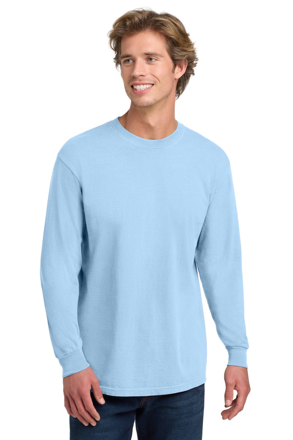 Custom Embroidered Comfort Colors T-Shirts  in Hydrangea