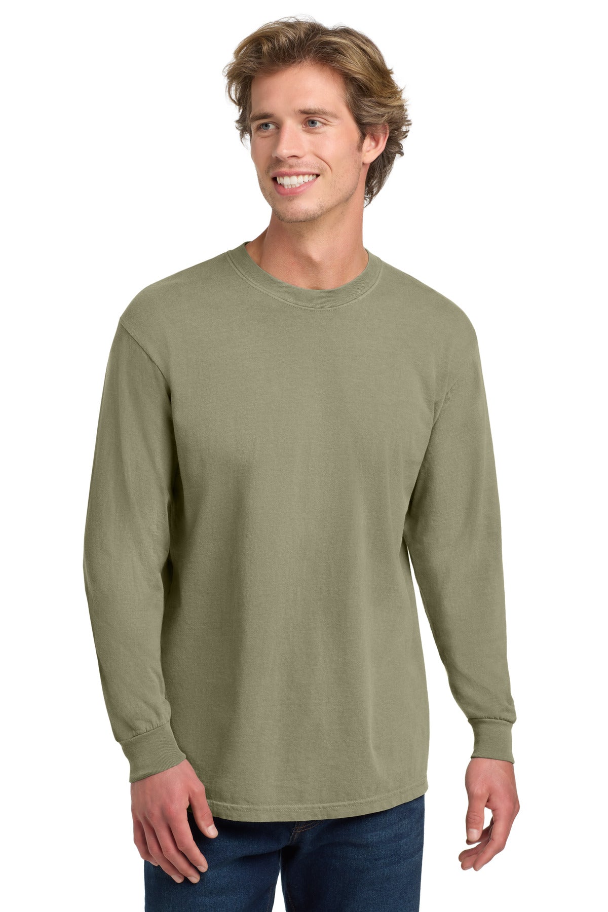 Custom Embroidered Comfort Colors T-Shirts  in Khaki
