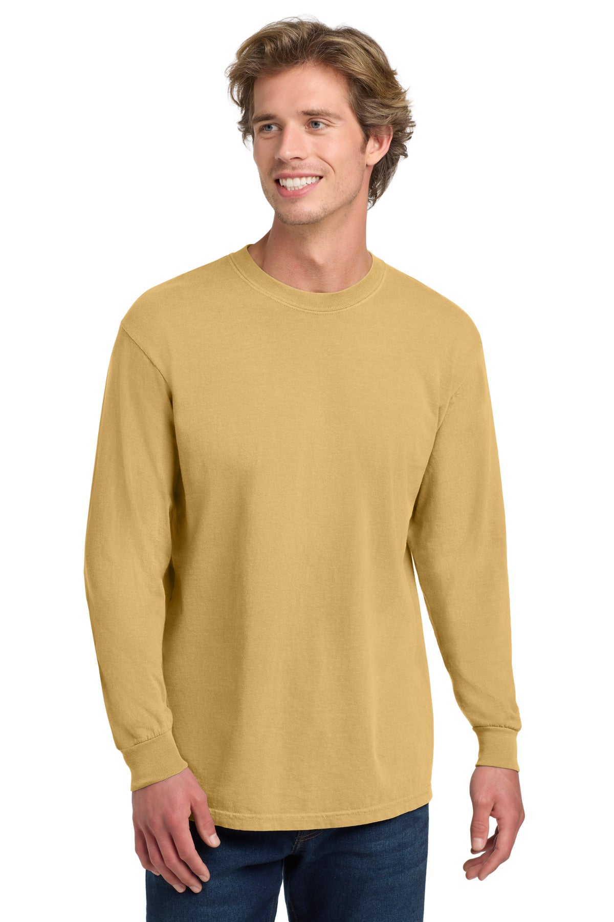 Custom Embroidered Comfort Colors T-Shirts  in Mustard