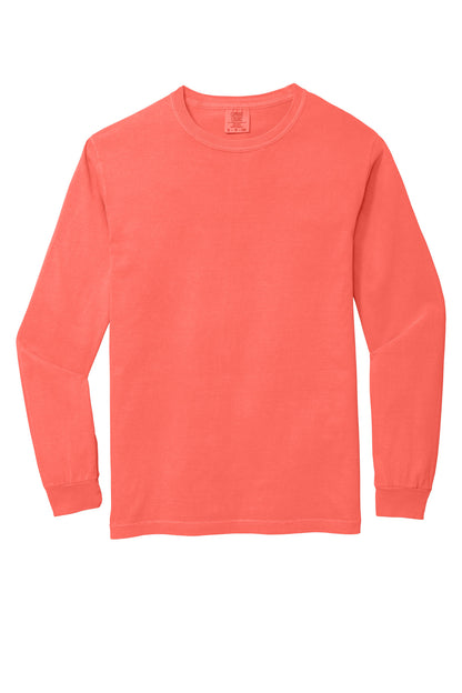 Custom Embroidered Comfort Colors T-Shirts  in Neon Red Orange