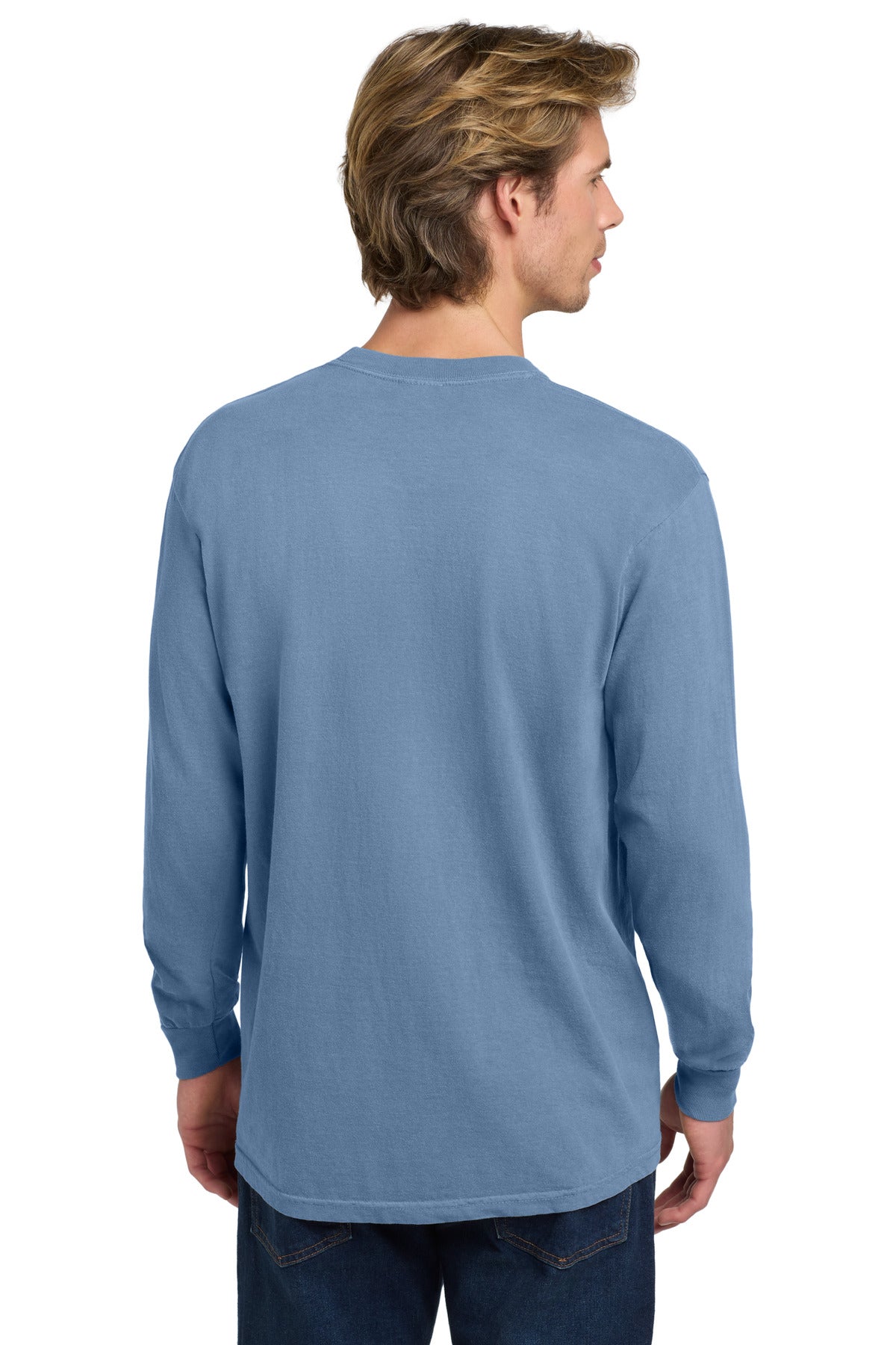 Custom Embroidered Comfort Colors T-Shirts  in Washed Denim