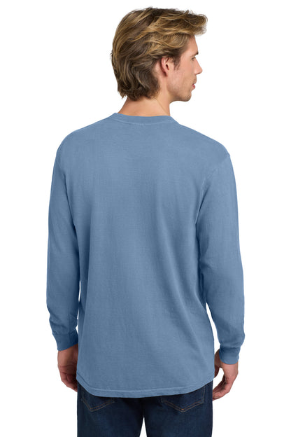 Custom Embroidered Comfort Colors T-Shirts  in Washed Denim