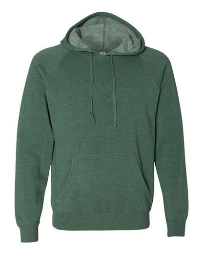 Independent Trading Co. Special Blend Raglan Hooded Sweatshirt PRM33SBP Custom Embroidered Business Logo