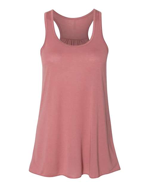 BELLA + CANVAS Women's Flowy Racerback Tank 8800 Mauve