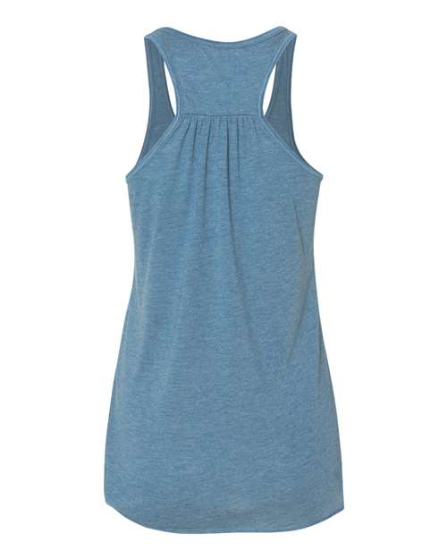 BELLA + CANVAS Women's Flowy Racerback Tank 8800 Heather Deep Teal