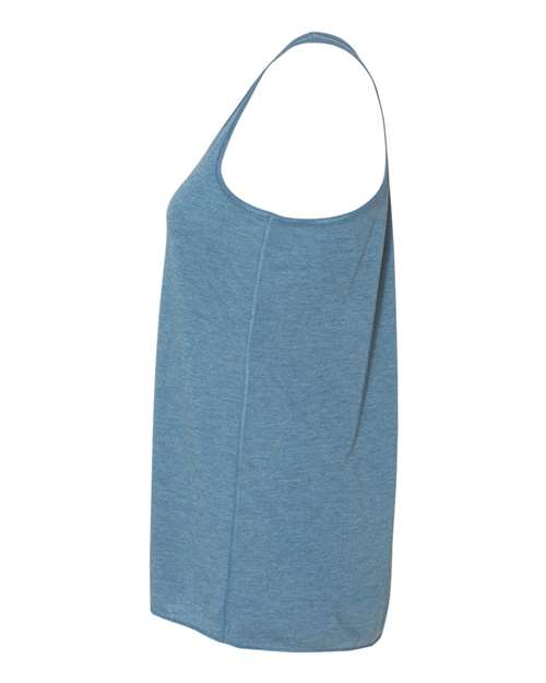 BELLA + CANVAS Women's Flowy Racerback Tank 8800 Heather Deep Teal