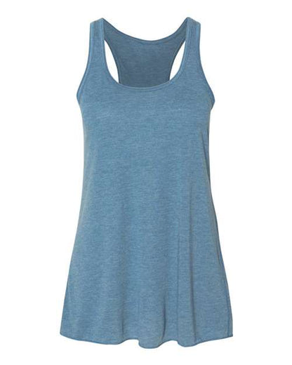 BELLA + CANVAS Women's Flowy Racerback Tank 8800 Heather Deep Teal