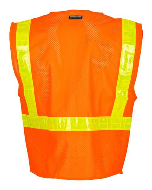 Custom EmbroideredKishigo Men's Oralite All Mesh Vest 5455 Orange