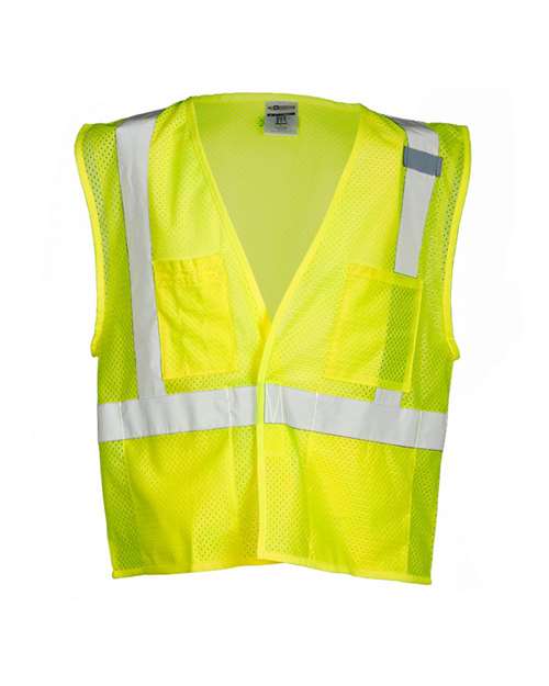 Kishigo Unisex 4 Pocket Hook-and-Loop Mesh Vest 1083-1084