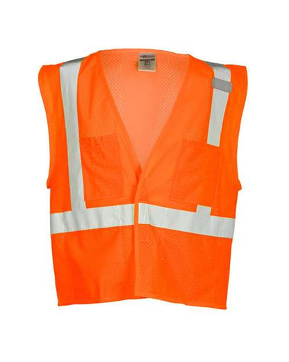 Kishigo 4 Pocket Hook-and-Loop Mesh Vest 1083-1084