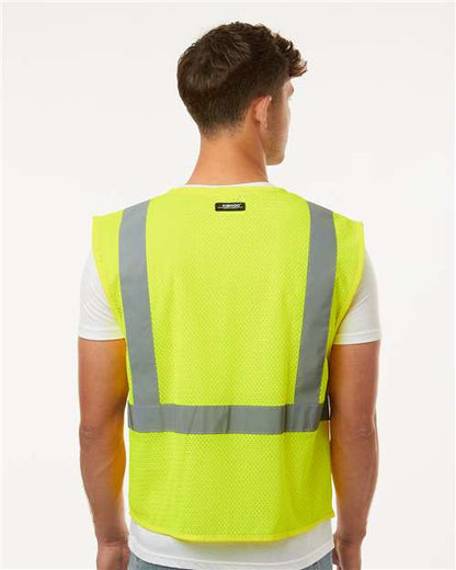 Kishigo Single Pocket Zipper Mesh Vest 1089-1090
