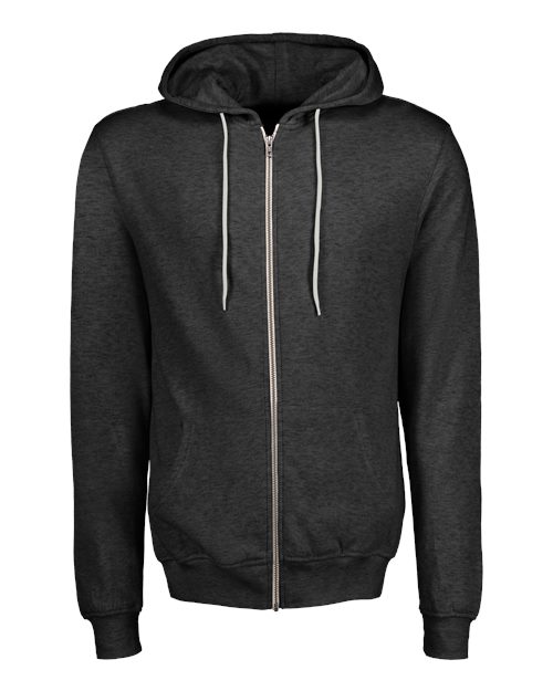 MV Sport Unisex Retro Heather Full-Zip Hooded Sweatshirt 2349