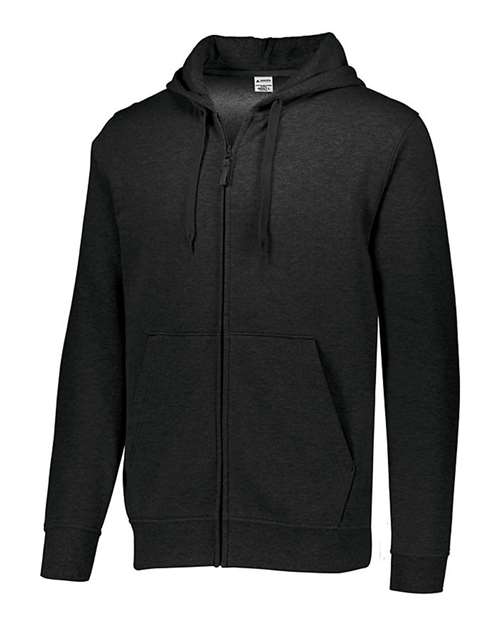 Custom EmbroideredAugusta Sportswear Men's 60/40 Fleece Full-Zip Hooded Sweatshirt 5607 Black