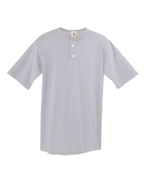 Custom EmbroideredAugusta Sportswear Men's Two-Button Baseball Jersey 5681 Athletic Heather
