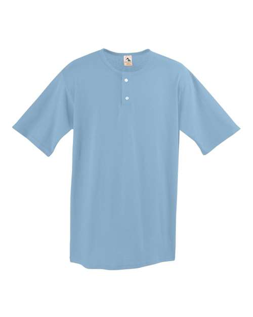 Custom EmbroideredAugusta Sportswear Men's Two-Button Baseball Jersey 5681 Light Blue