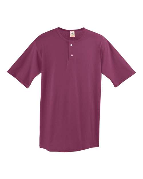 Custom EmbroideredAugusta Sportswear Men's Two-Button Baseball Jersey 5681 Maroon