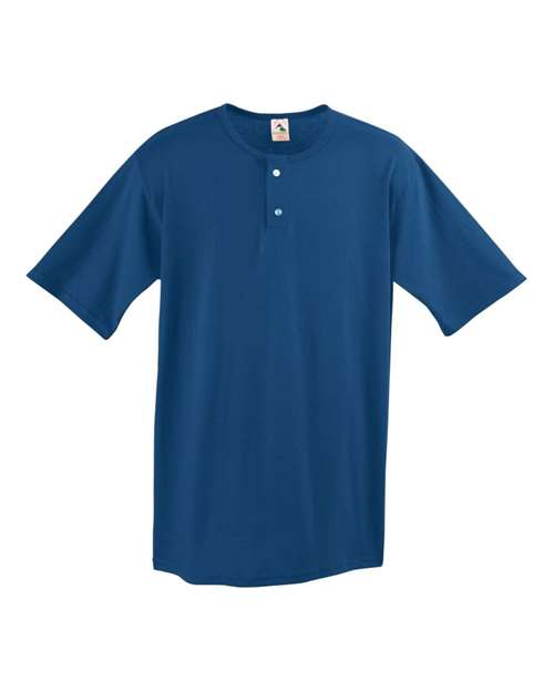 Custom EmbroideredAugusta Sportswear Men's Two-Button Baseball Jersey 5681 Navy