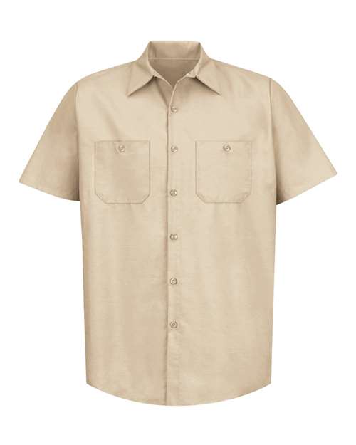 Red Kap Men's Tall Industrial Short Sleeve Work Shirt SP24T