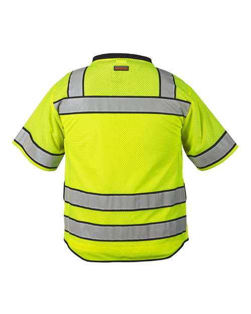 Custom EmbroideredKishigo Unisex High Performance Surveyors Vest 5754 Lime