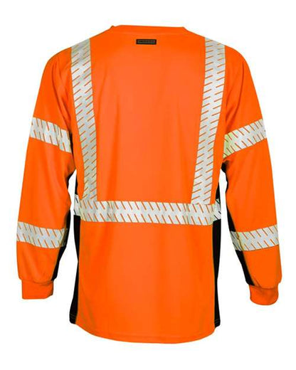 Custom EmbroideredKishigo Unisex Premium Black Series Long Sleeve T-Shirt 5758 Orange