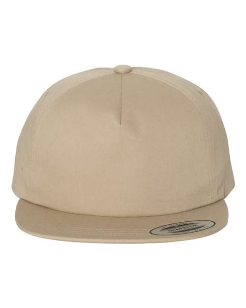 YP Classics Unstructured Five-Panel Snapback Cap 6502 Custom Embroidered Business Logo