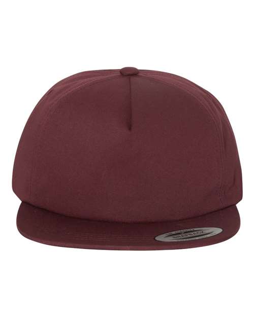 YP Classics Unstructured Five-Panel Snapback Cap 6502 Custom Embroidered Business Logo