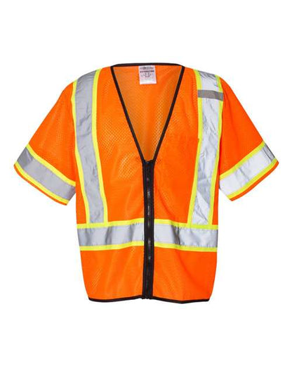 Kishigo Class 3 Mesh Zippered Vest 1565-1566