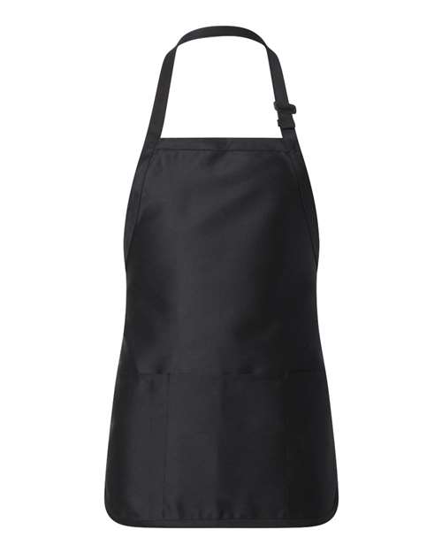 Q-Tees Full-Length Apron with Pouch Pocket Q4250 Custom Embroidered Business Logo