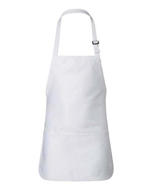 Q-Tees Full-Length Apron with Pouch Pocket Q4250 Custom Embroidered Business Logo