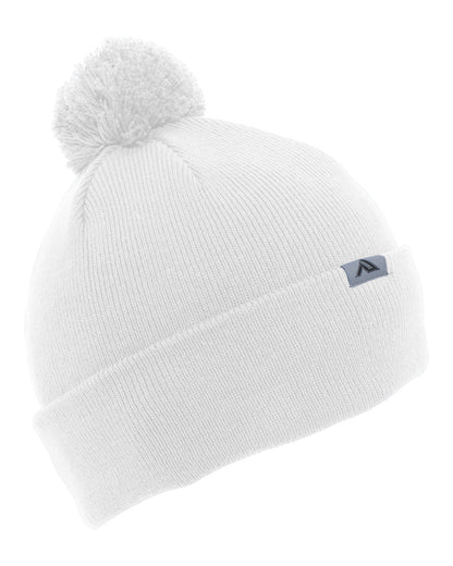 Pacific Headwear Knit Fold-Over Pom-Pom Beanie 641K