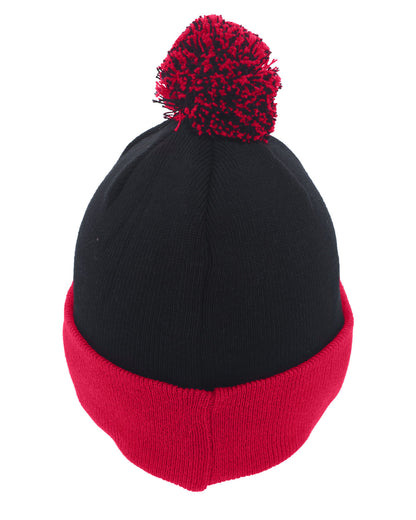 Pacific Headwear Knit Fold-Over Pom-Pom Beanie 641K