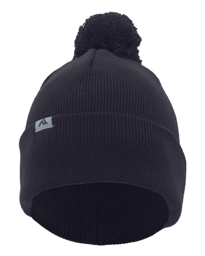 Pacific Headwear Knit Fold-Over Pom-Pom Beanie 641K