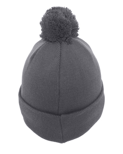 Pacific Headwear Knit Fold-Over Pom-Pom Beanie 641K