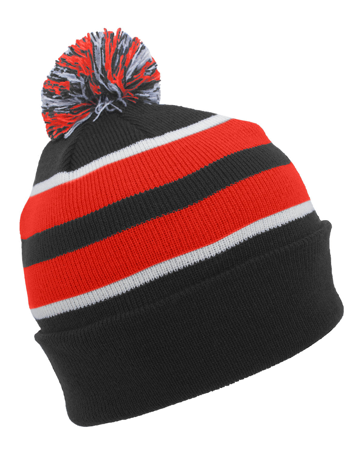 Pacific Headwear Knit Fold-Over Pom-Pom Beanie 641K